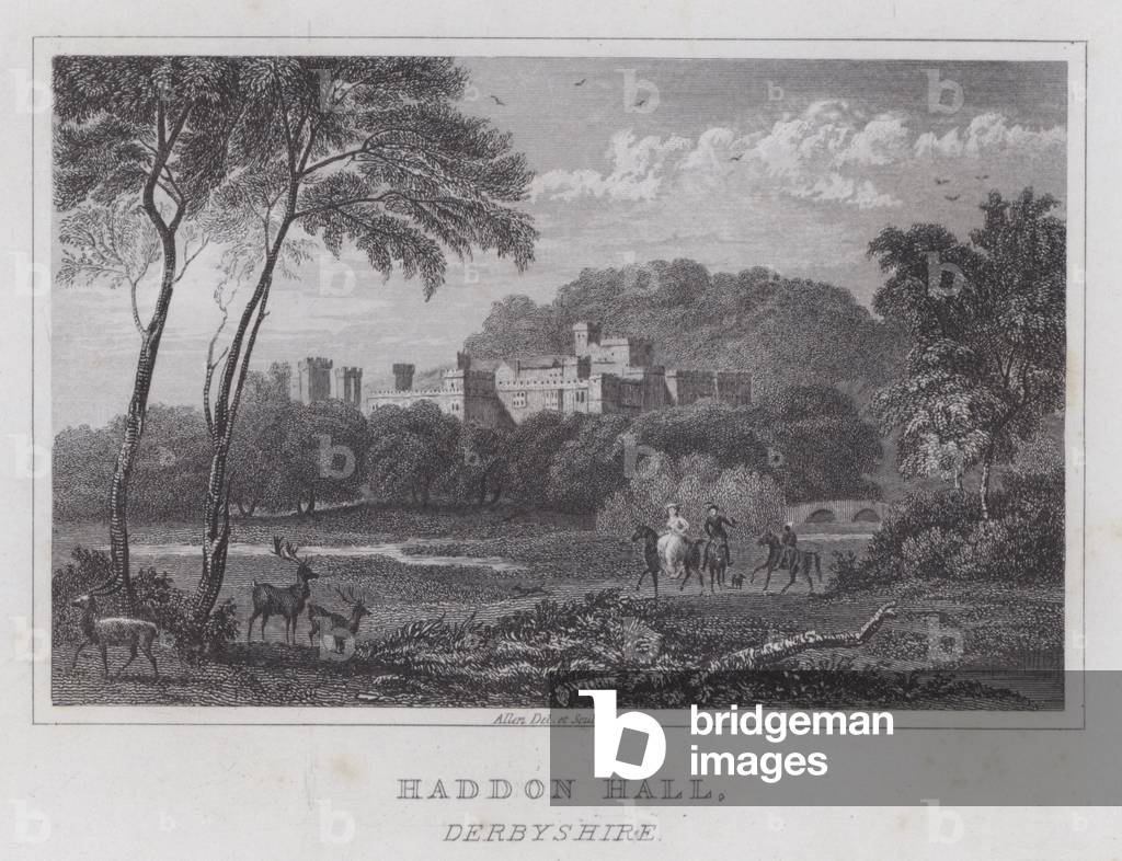 Haddon Hall, Derbyshire (engraving)