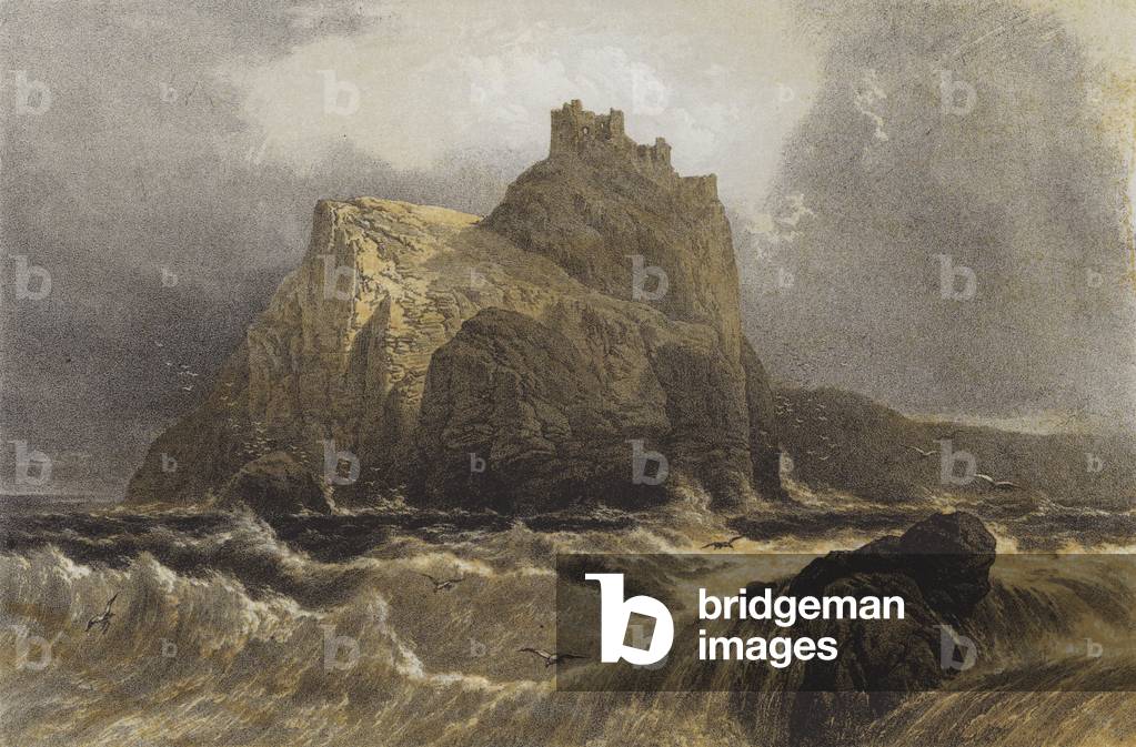 Fast Castle, from the Sea (chromolitho)