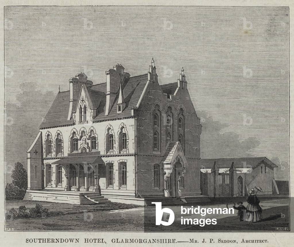 Southerndown Hotel, Glarmorganshire (engraving)
