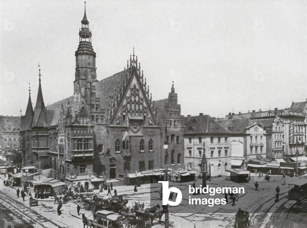 Breslau, Rathaus (b/w photo)