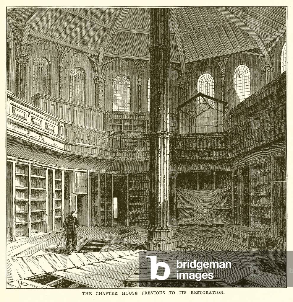 The Chapter House previous to its restoration (engraving)