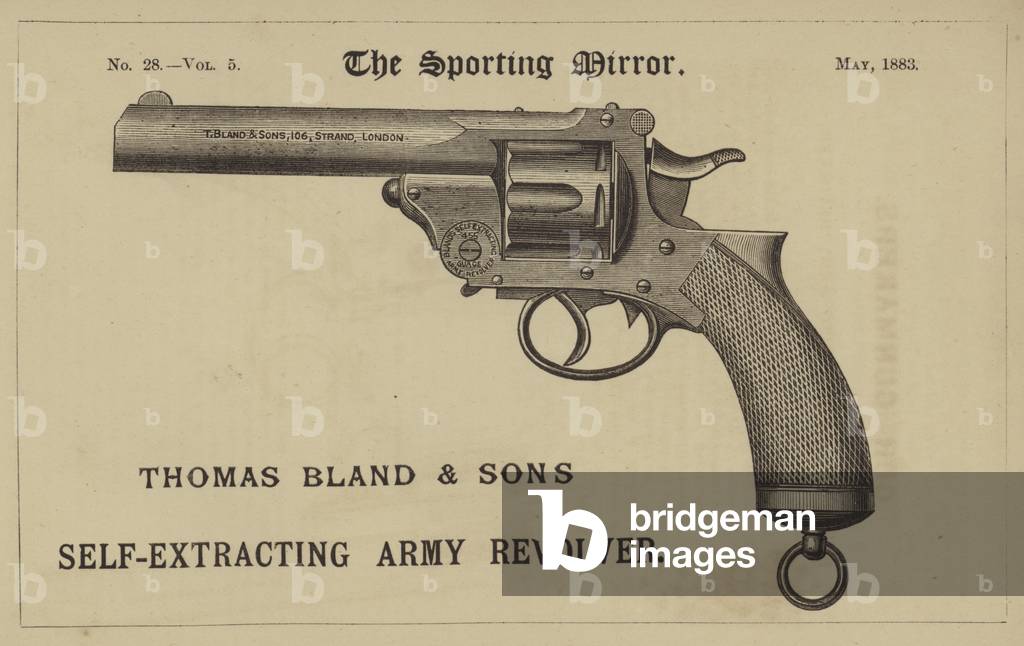 Thomas Bland and Son's Self-Extracting Army Revolver (engraving)