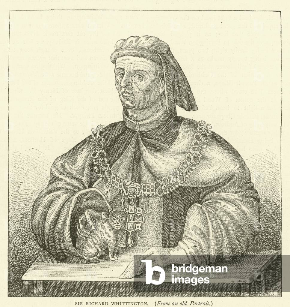 Sir Richard Whittington, from an old portrait (engraving)