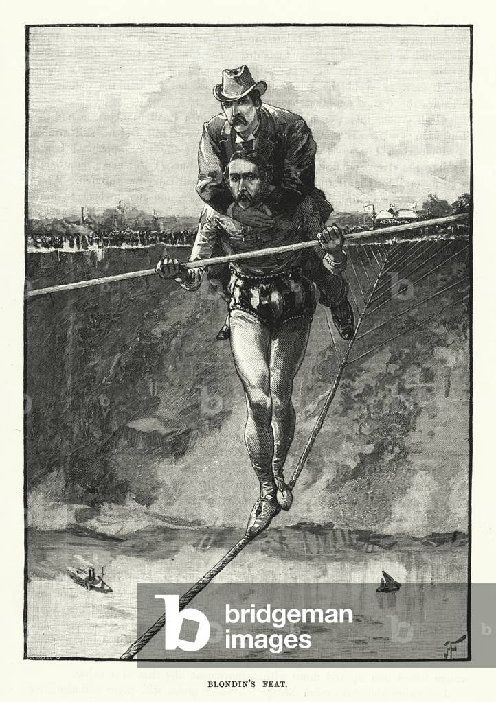 Blondin's feat (engraving)