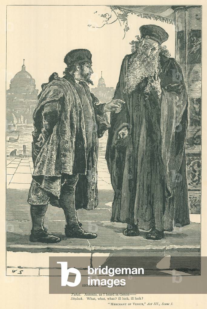 Illustration for The Merchant of Venice (engraving)