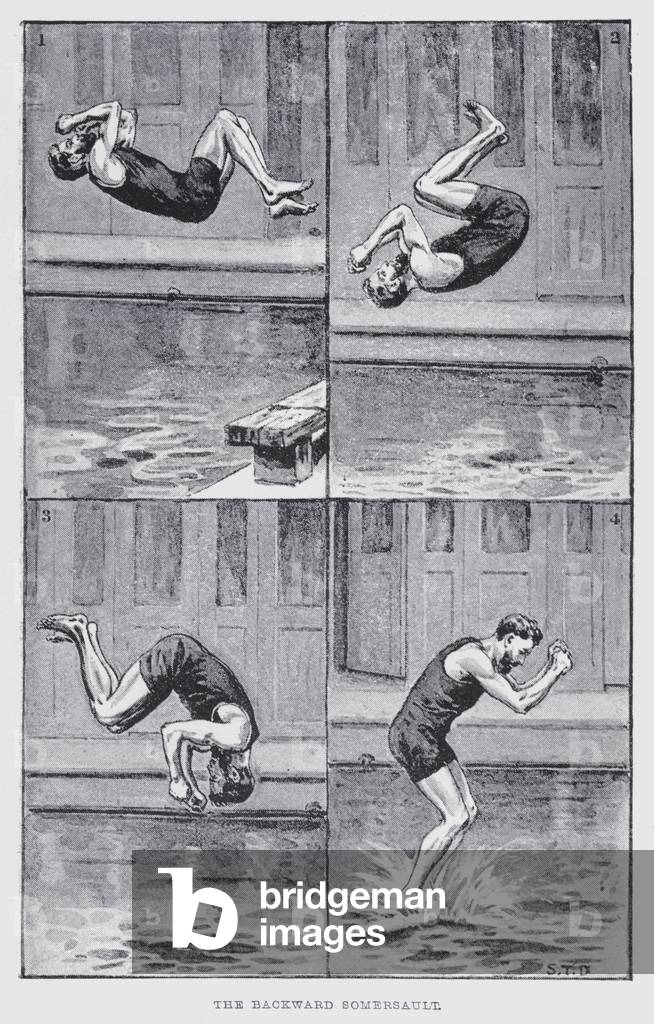 The backward somersault (litho)