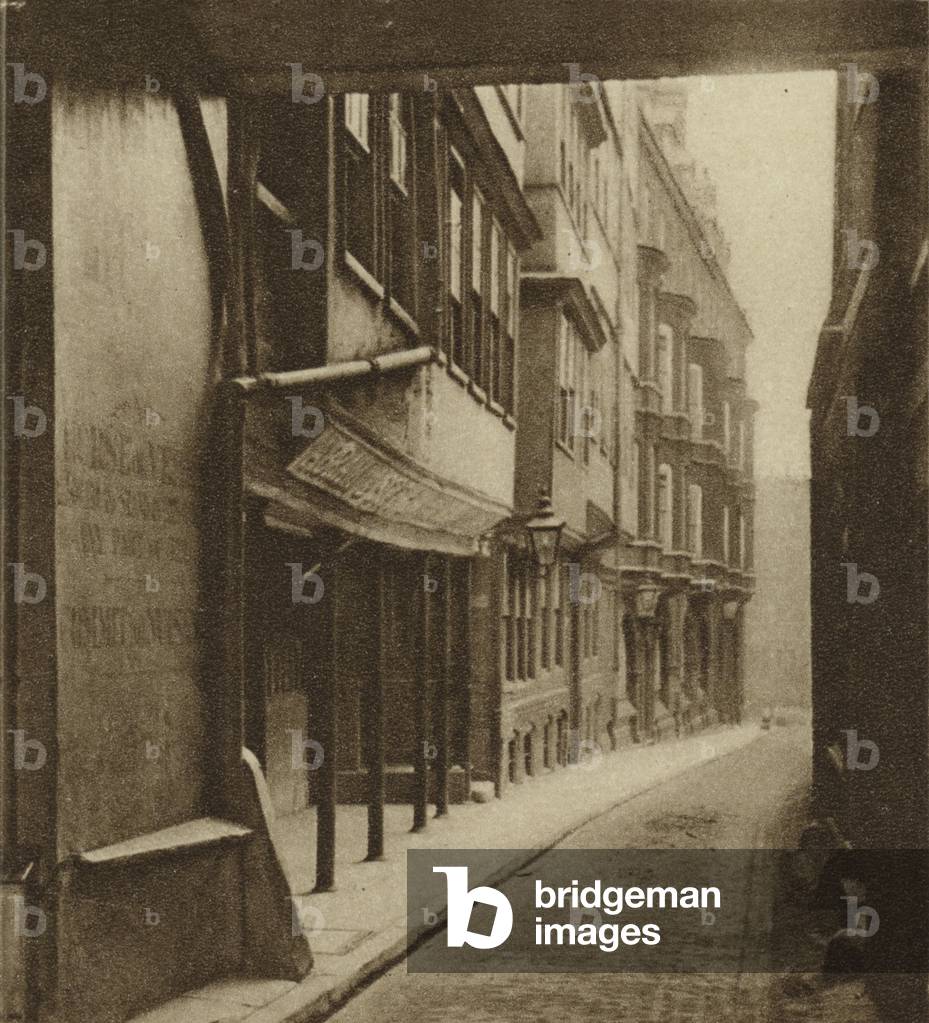 Shop in Middle Temple Lane (b/w photo)