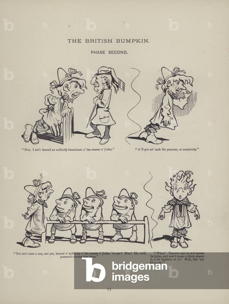 Page from The British Working Man or One Who Does Not Believe In Him (engraving)