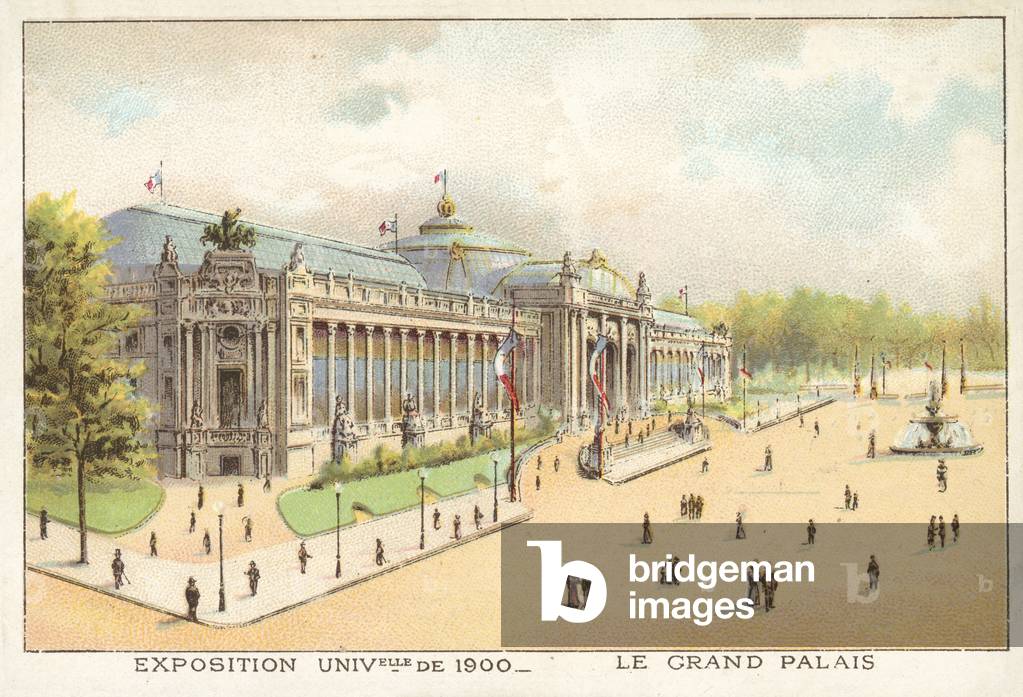 The Grand Palais, Exposition Universelle 1900, Paris (chromolitho)