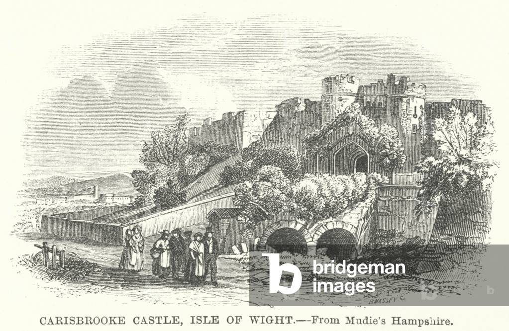 Carisbrooke Castle, Isle of Wight (engraving)