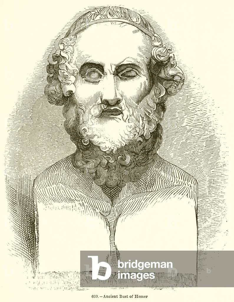 Ancient Bust of Homer (engraving)