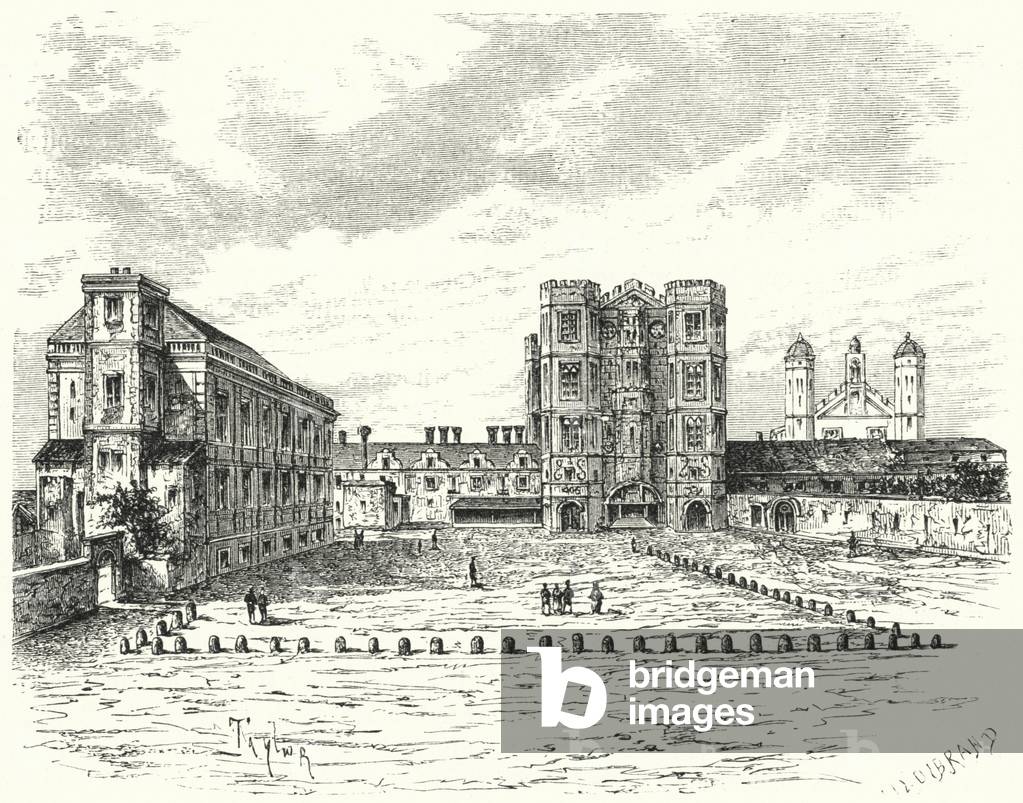 Hampton Court Palace, Richmond upon Thames (engraving)