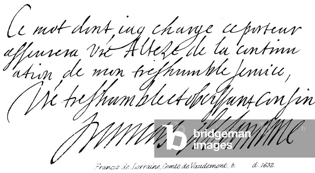 Francis de Lorraine, Comte de Vaudemont, b d 1632 (engraving)