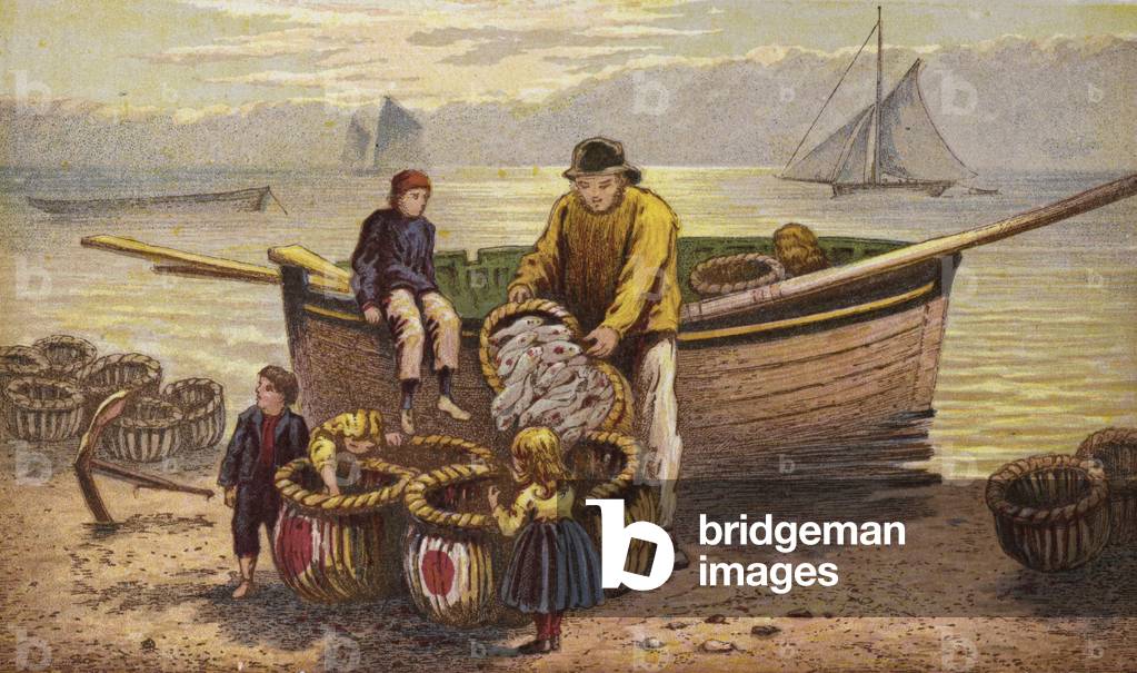 The Seaside (colour litho)