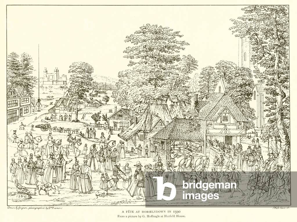 A Fete at Horselydown in 1590 (engraving)