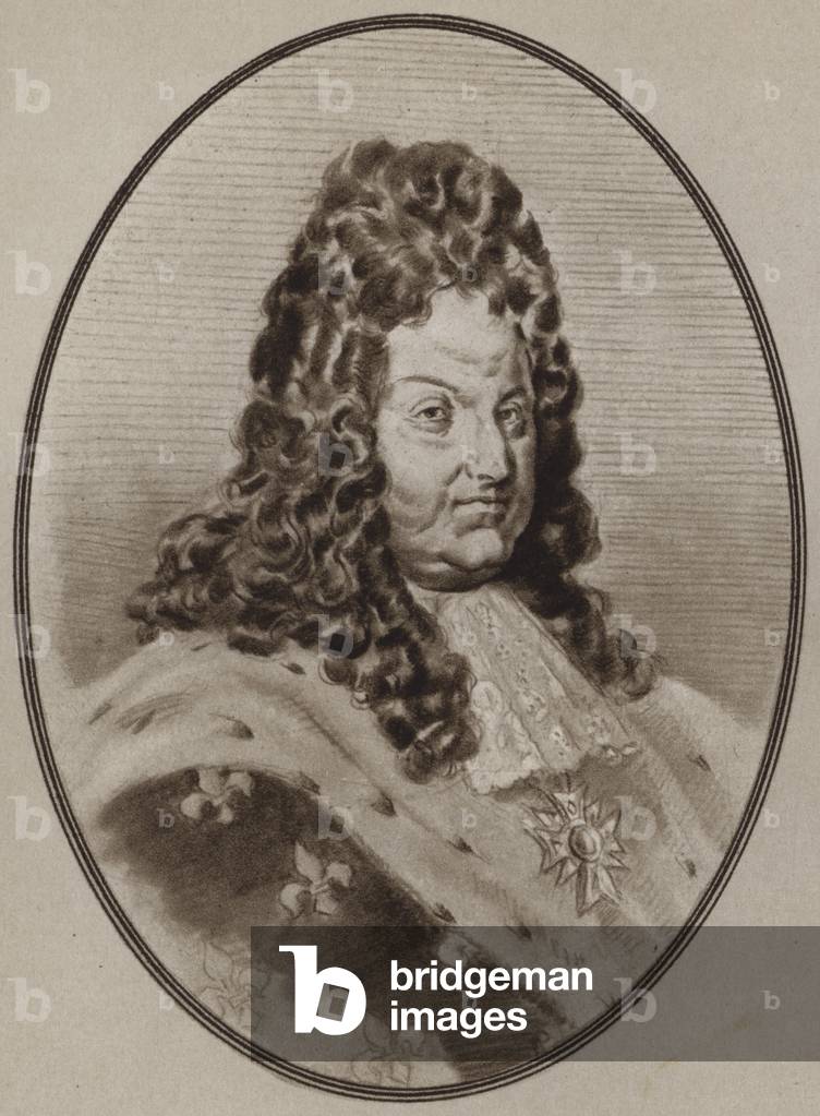 Portrait of Louis XIV (litho)