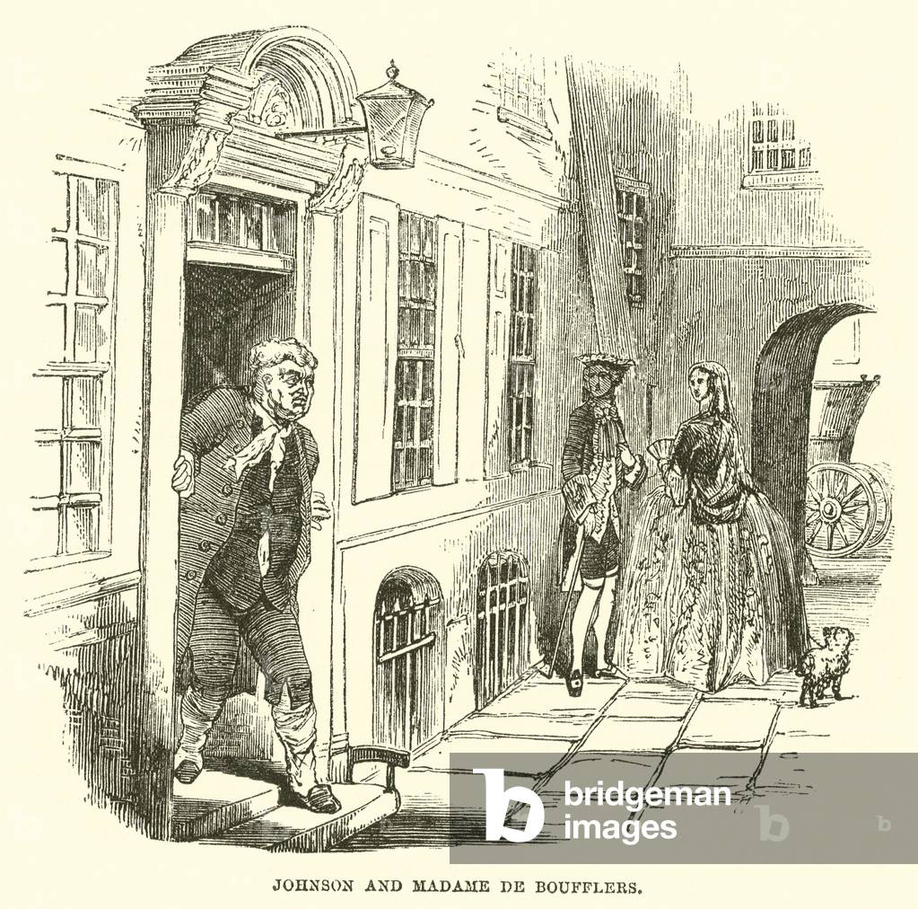 Johnson and Madame de Boufflers (engraving)