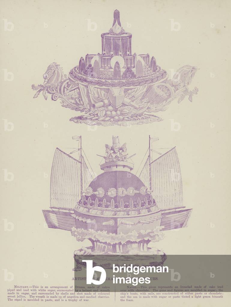 Artistic emblematic grosses pieces (chromolitho)