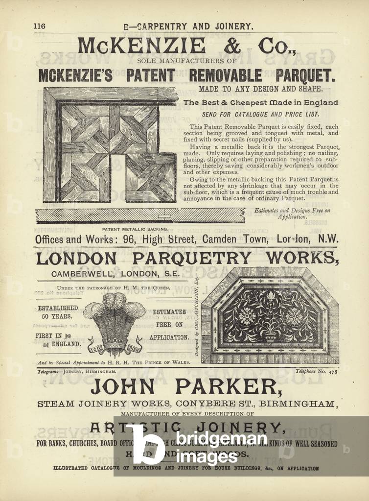 Page from The Architect's, Surveyor's and Engineer's Compendium 1892 (engraving)