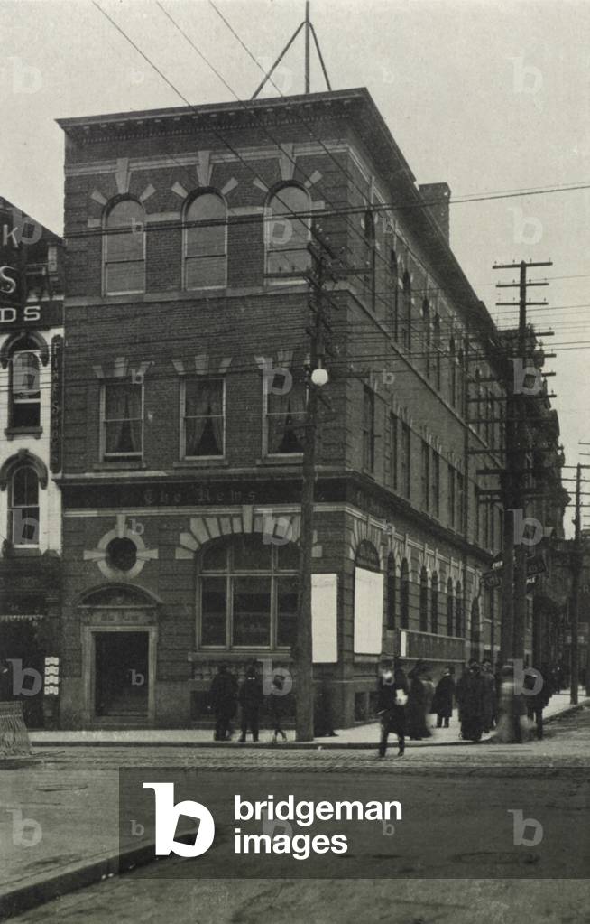 Toronto: The New Building, Corner of Yonge and Adelaide Streets (b/w photo)