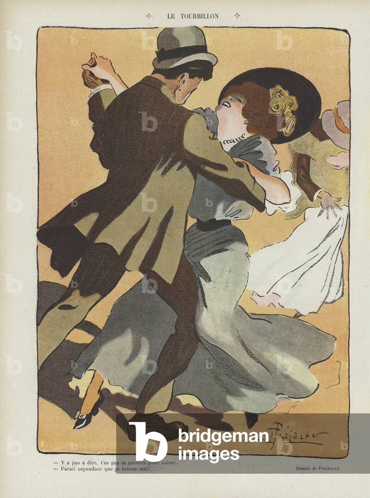 Illustration for Le Rire (colour litho)