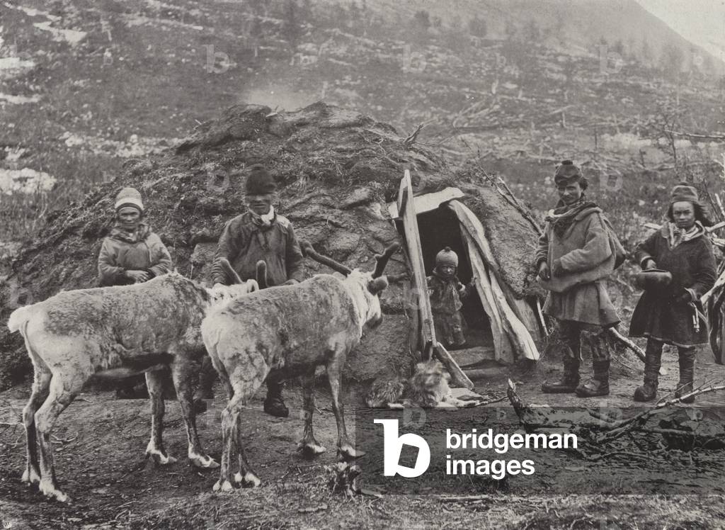 A Lapp Family (b/w photo)