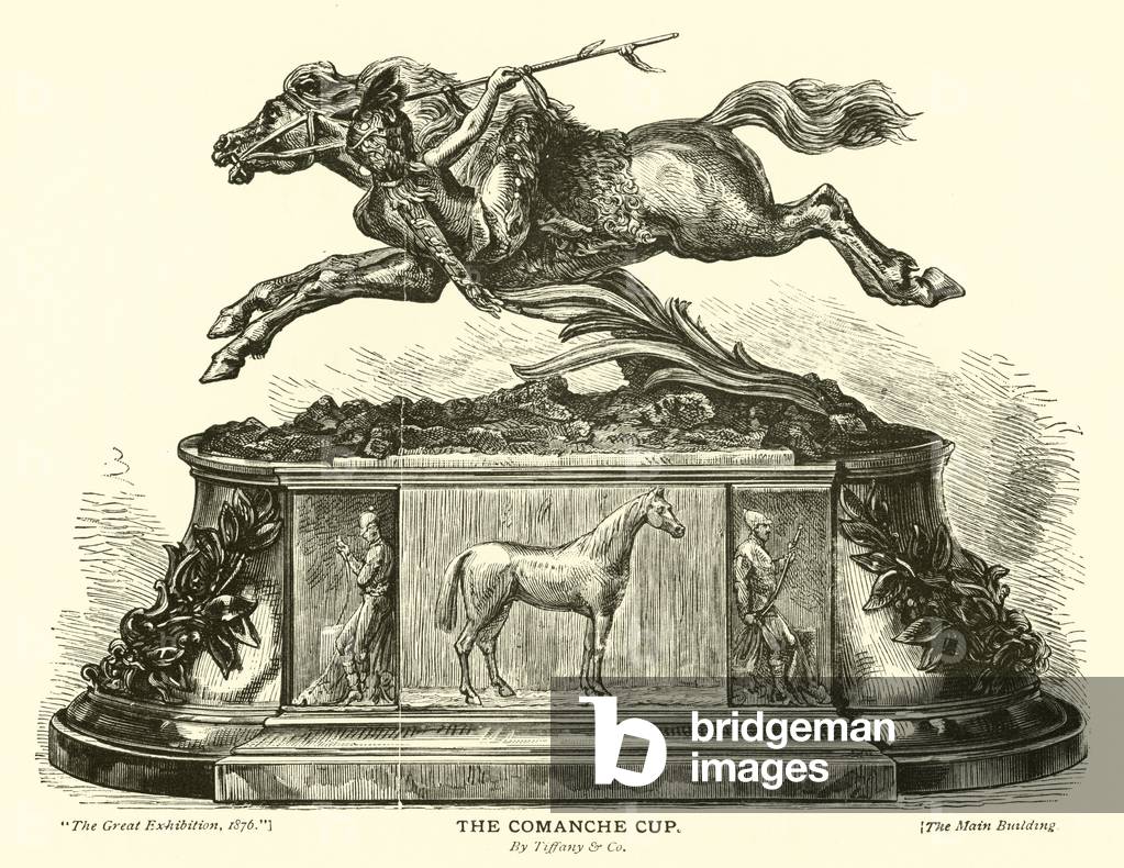The Comanche Cup, by Tiffany and Company (engraving)