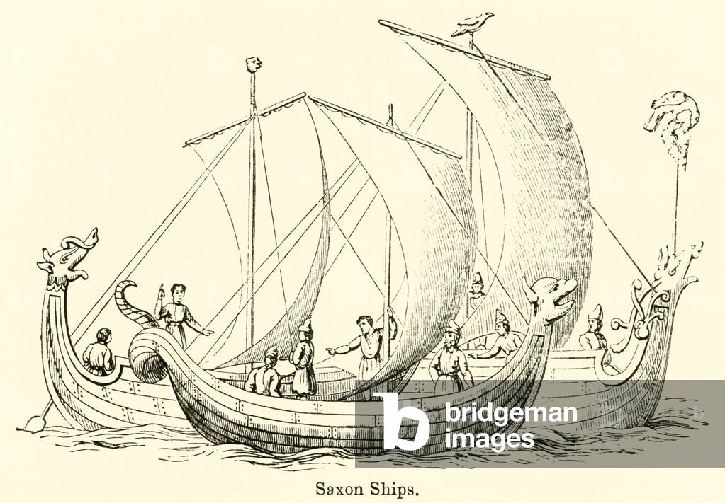 Saxon Ships (engraving)