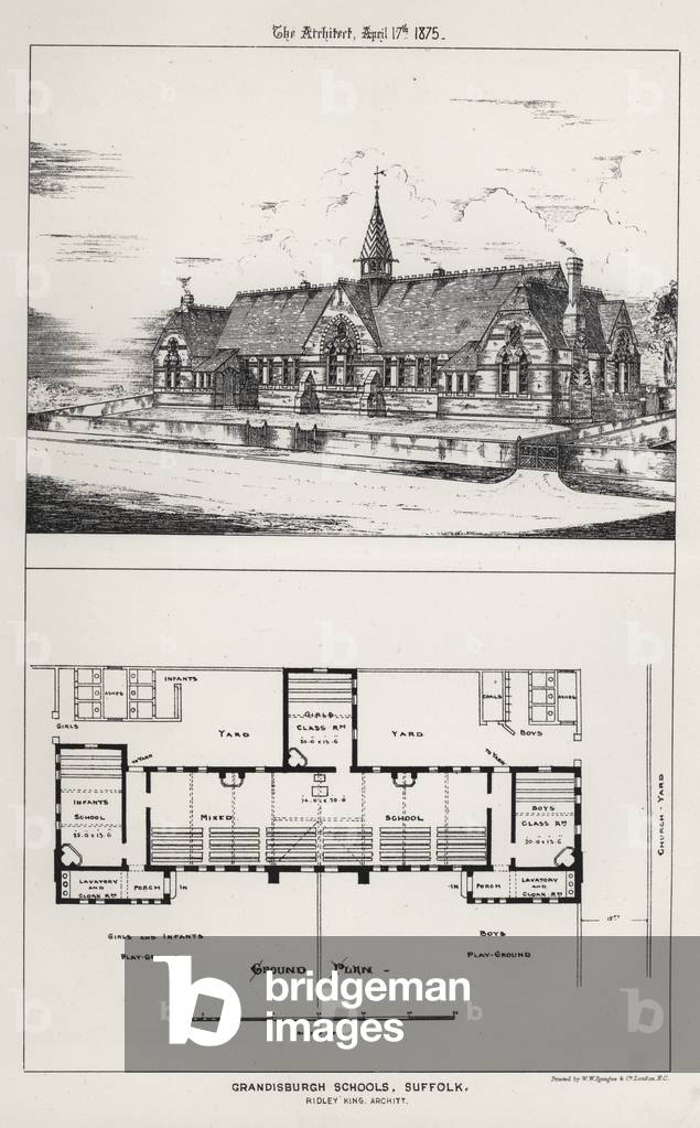 Grandisburgh Schools, Suffolk (engraving)