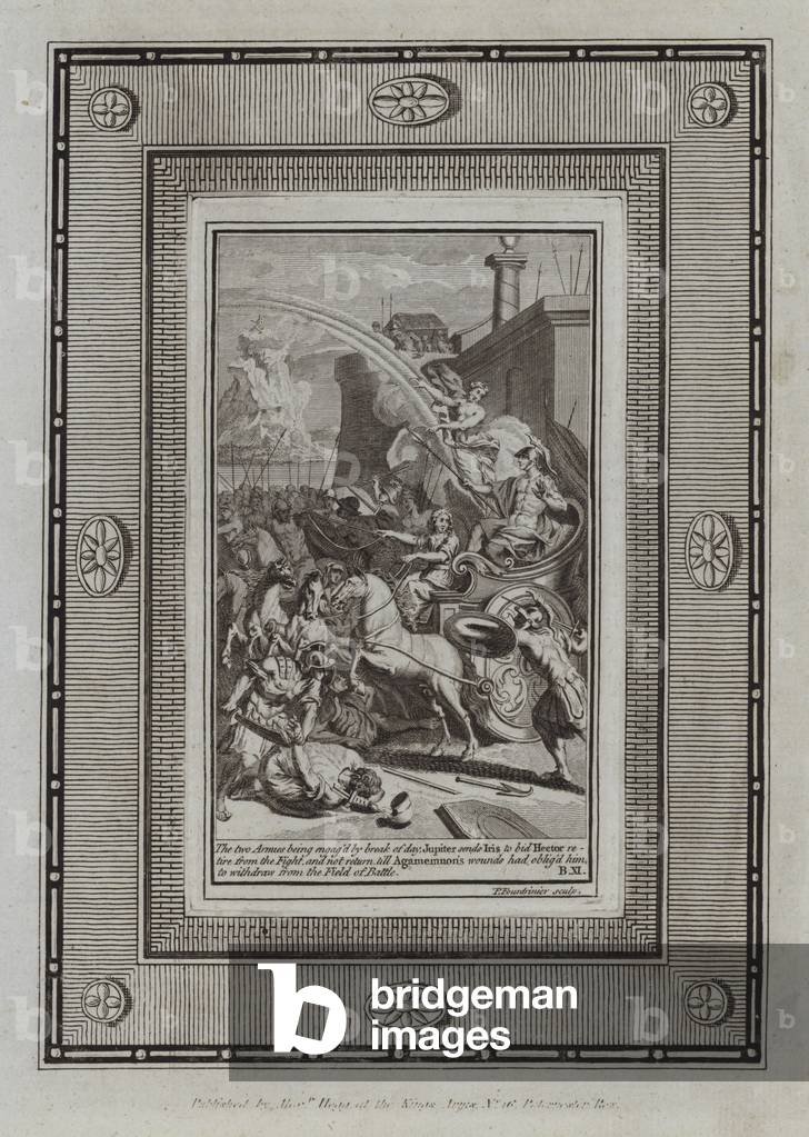Illustration for Homer's Iliad (engraving)