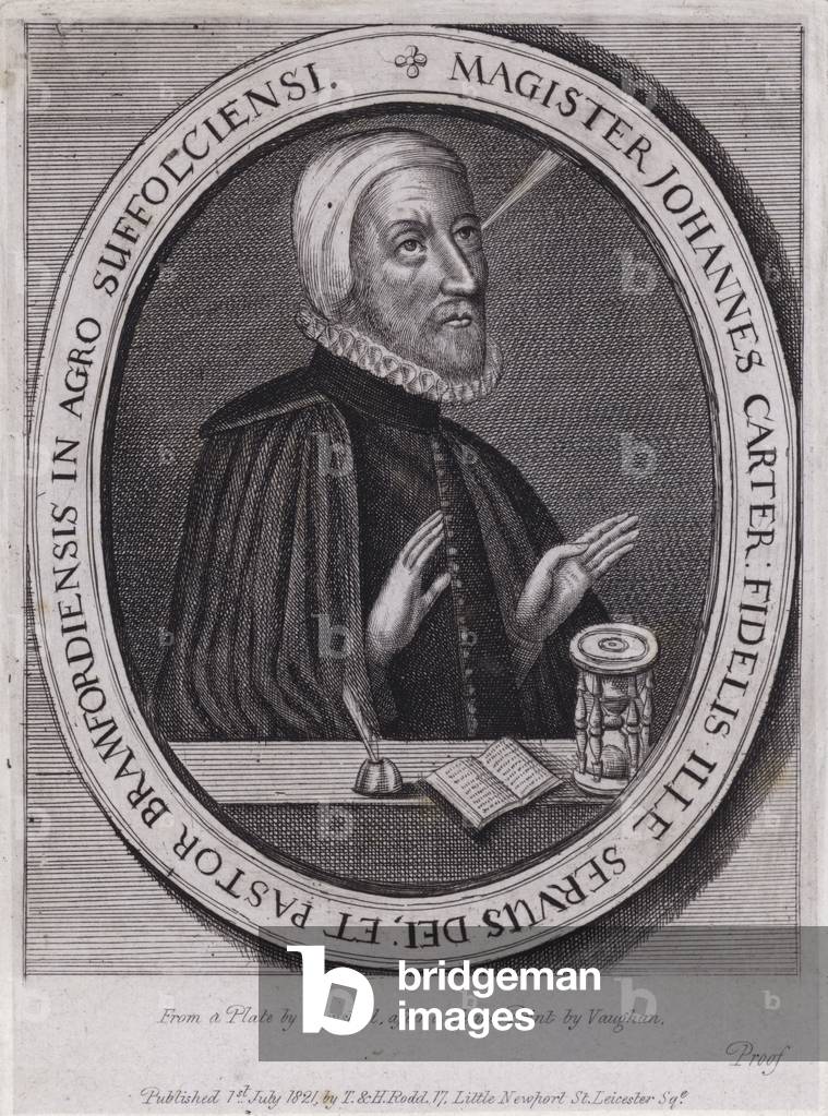 John Carter, English Puritan and rector (engraving)
