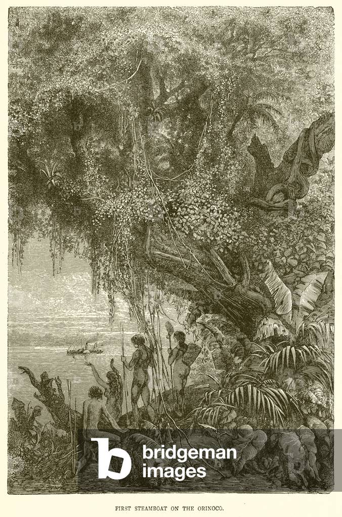 First Steamboat on the Orinoco (engraving)