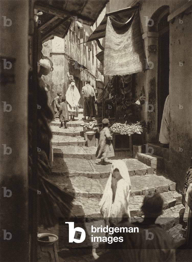 Algiers, In the Kasbah Quarter (b/w photo)