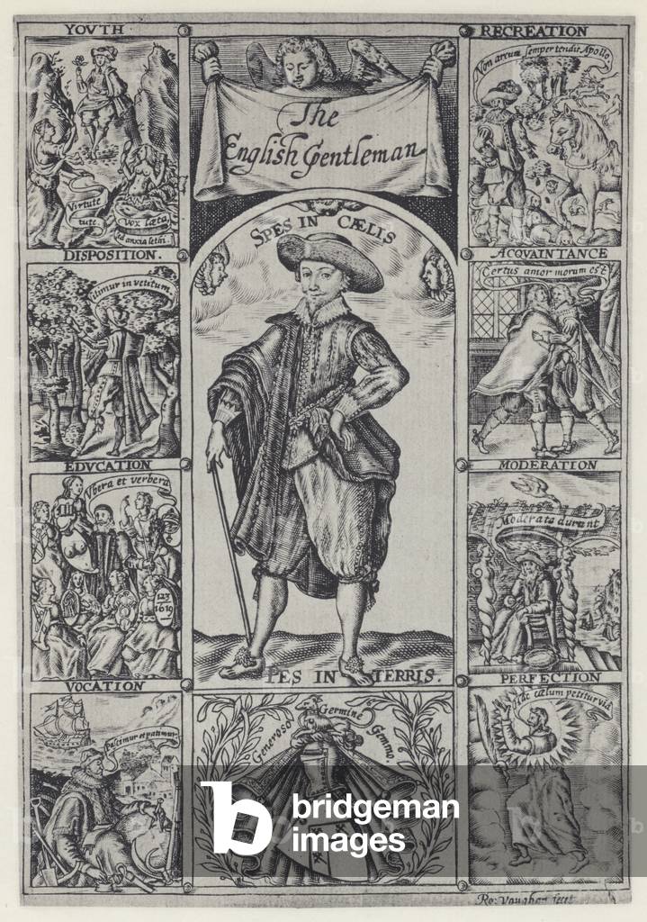 R Brathwait, The English Gentleman, J Haviland for R Bostock 1630 (b/w photo)