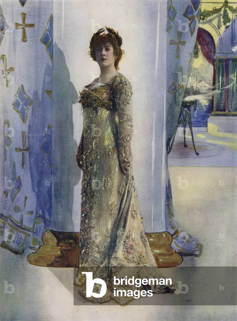 Madame Jane Hading in Plus Que Reine (colour photo)