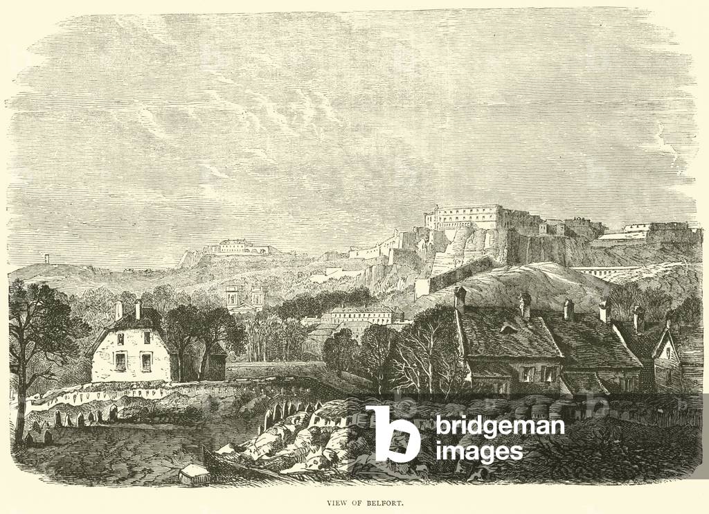 View of Belfort, October 1870 (engraving)