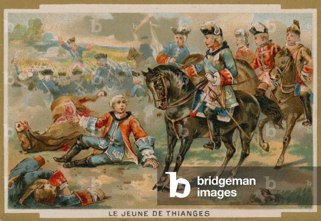 The young de Thianges, French soldier (chromolitho)
