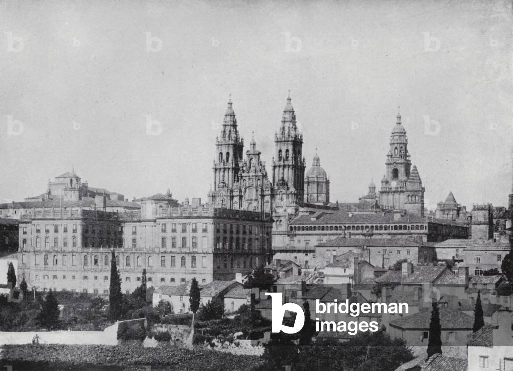 Santiago De Compostela (b/w photo)