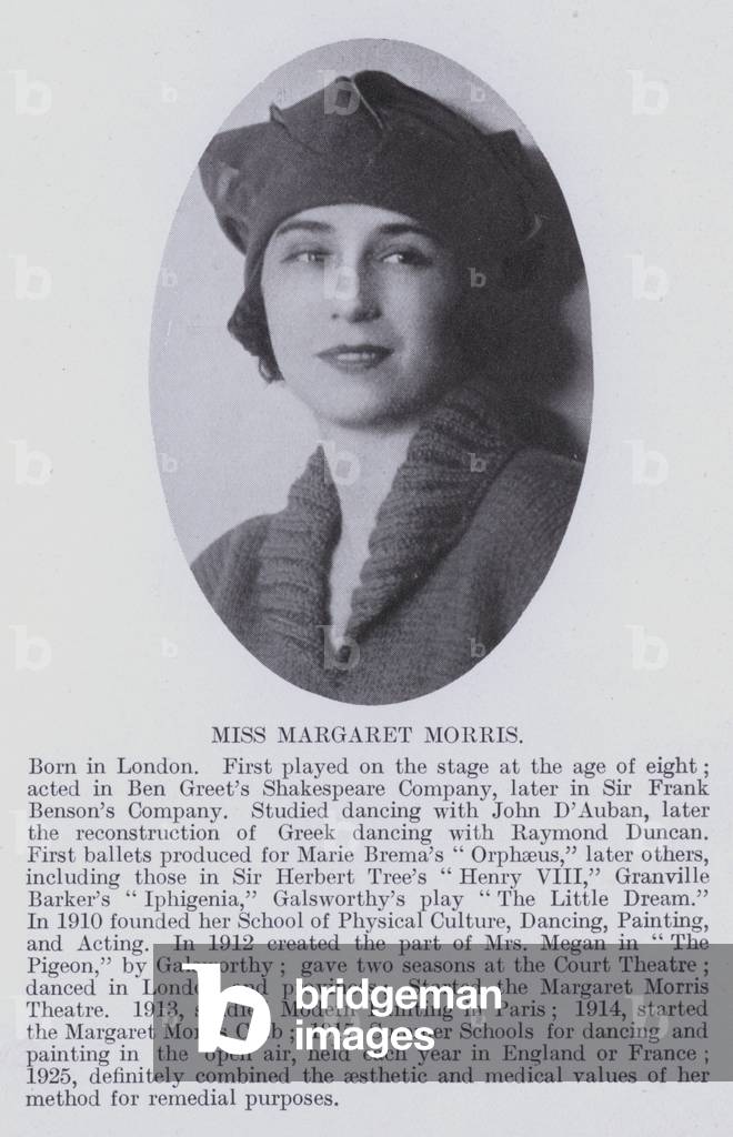 Miss Margaret Morris (b/w photo)