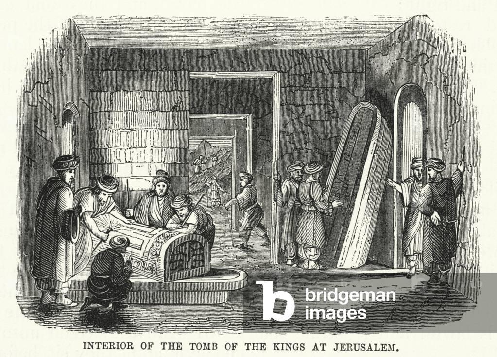 Interior of the Tomb of the Kings at Jerusalem (engraving)