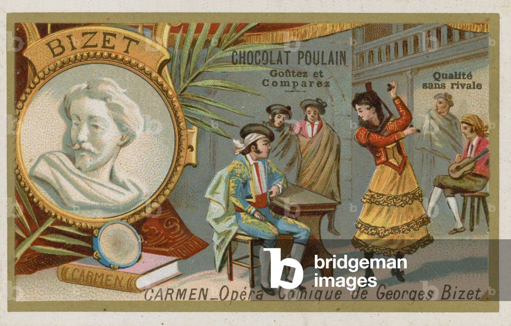 Georges Bizet, French composer (chromolitho)