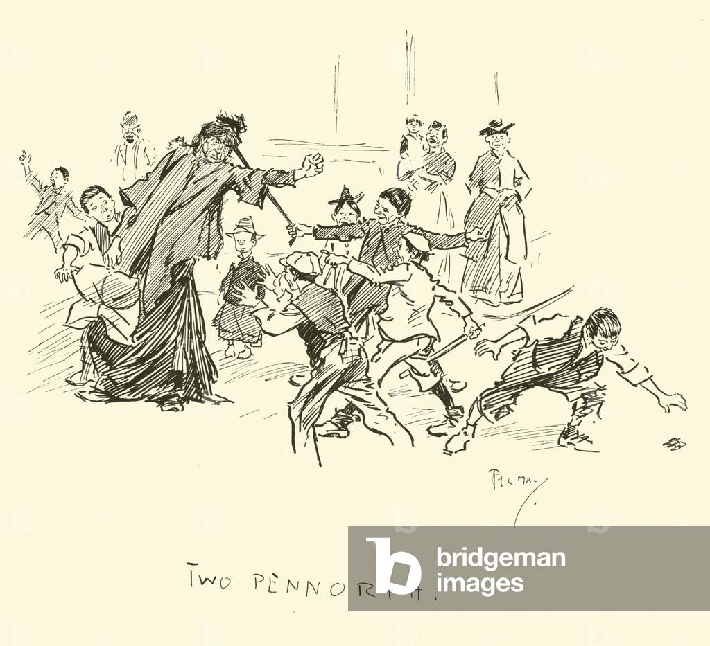 Illustration for Phil May's Gutter-Snipes (lithograph)