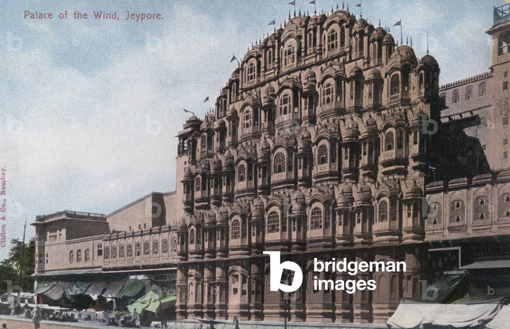 Hawa Mahal (Palace of the Wind), Jaipur, India (colour photo)