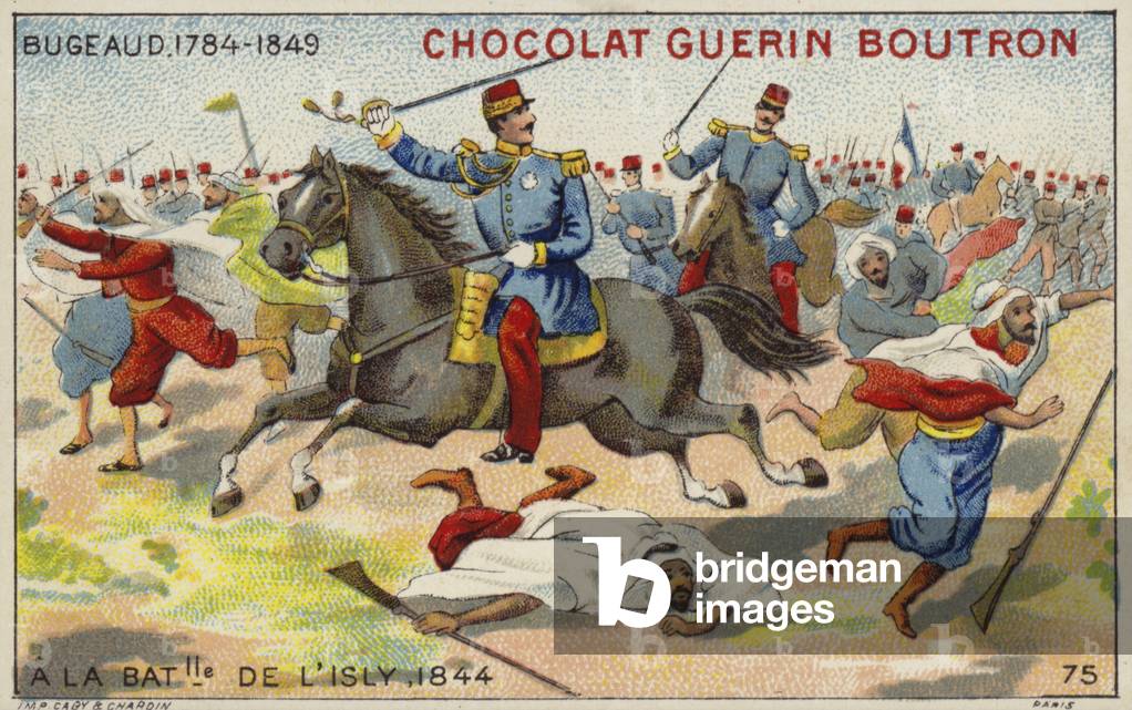 Marshal Bugeaud at the Battle of Isly, 1844 (chromolitho)