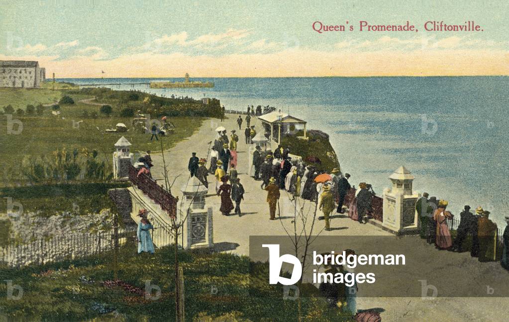 Queen's Promenade, Cliftonville (colour photo)