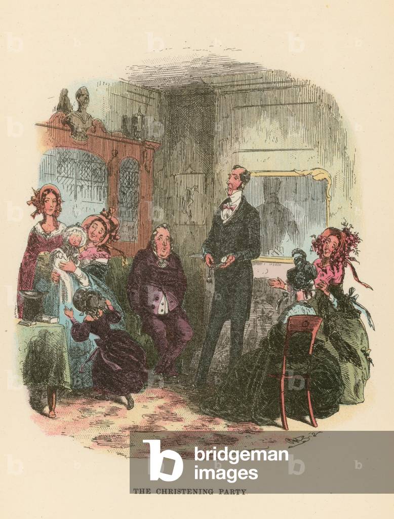 Illustration for Dombey and Son (colour litho)