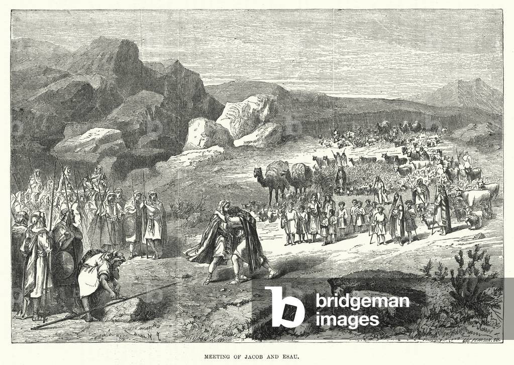 Meeting of Jacob and Esau (engraving)