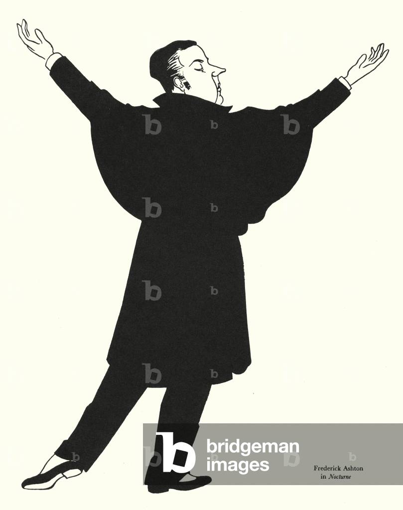 Frederick Ashton in Nocturne (litho)