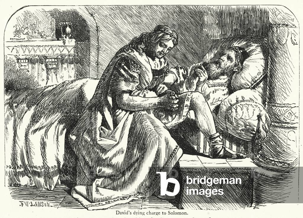 David's dying charge to Solomon (engraving)