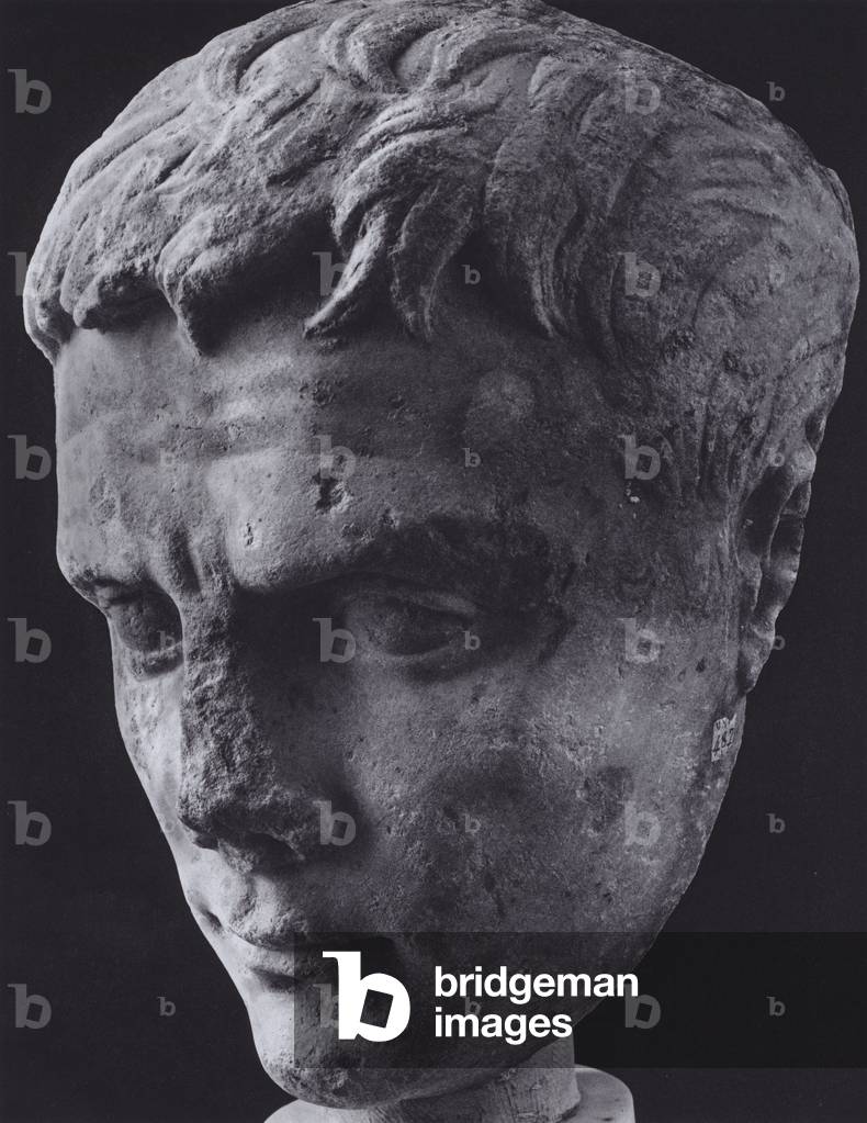 Roman Portraits: Augustus (b/w photo)